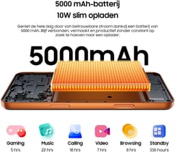 Blackview WAVE 7C Smartphone 4G - 16GB RAM - 64GB ROM - 6,56 inch - Android 16 Telefoon - 5000 mAh - Dual SIM - GPS - OTG - Blauw — thumbnail 5