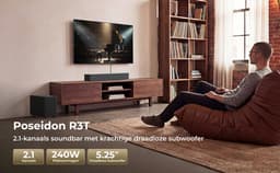 ULTIMEA 2.1-kanaals Soundbar met draadloze subwoofer, app-bediening, soundbar voor TV, Bluetooth 6.0, HDMI, optisch, 240 W piekvermogen, Poseidon R3T — thumbnail 2