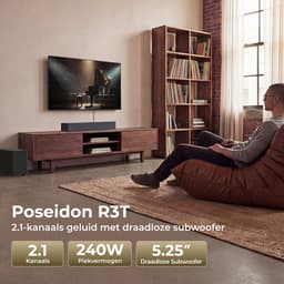 ULTIMEA Poseidon R3T 2.1-kanaals soundbar met draadloze subwoofer, app-bediening, soundbar voor Smart TV, Bluetooth 6.0, HDMI, optisch — thumbnail 2