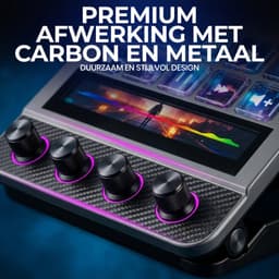 Movatrix Stream Dock N4 Pro – Stream Deck & Macro Keyboard – Programmeerbare Streaming Controller voor OBS, Twitch, YouTube & Editing – USB RGB Macro Pad — thumbnail 5