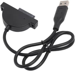 USB naar Kabel - Externe Schijf Adapter - Data Back-up - Hoge Snelheid - 50 cm Kabel - Zwart — thumbnail 3