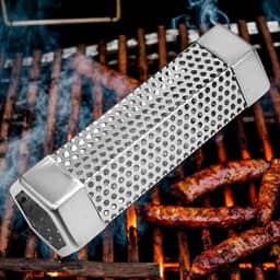 Rookbuis RVS - Hete rookpijp - Barbecue smaak - Geoptimaliseerde smaak - 157 en 204 cm - Zilverkleurig — thumbnail 2