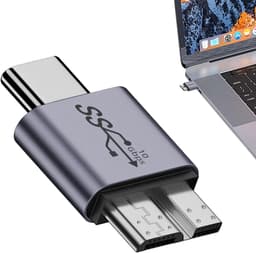 USB B naar C adapter - Type C converter - Oude schijven aansluiten - 10 Gbit/s overdracht - 7.5W vermogen — thumbnail 5