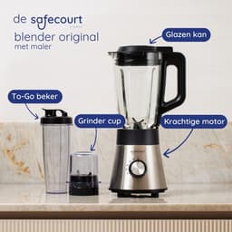 Keuken Blender - Smoothie Maker - Gezond Mixen - 5 Programma's - 1.5L Kan - Zilver — thumbnail 2