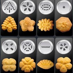 Koekjespers Machine - Bakgereedschap - Koekjes Maken - 20 Vormen 4 Mondstukken - 22 x 155 cm - Zilverkleurig — thumbnail 4