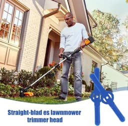 Grasmaaier Snijkoppen - Trimkoppen Set - Gazon Onderhoud - Zware Uitvoering - 100 Stuks - Blauw — thumbnail 5