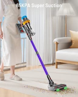 Cellista Draadloze Steelstofzuiger 650W - Stofzuiger Zonder Zak 65KPA - HEPA Filter Stofzuiger - 70 Min Accuduur - Dierenharen Stofzuiger - LCD — thumbnail 3