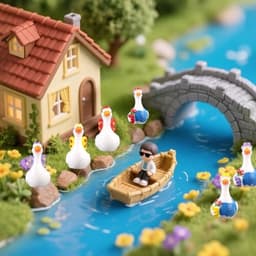 90 stuks kleine harsgans in tuinier- en vlinderstijl mini ganzenbeeldjes kleine dieren van hars voor doe-het-zelf-knutselwerkjes feeëntuinen poppenhuis microlandschapsdecoratie — thumbnail 5