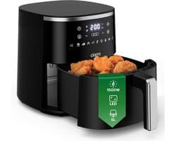 Airfryer - Hete Lucht Oven - Gezond Koken - Digitale Touch Panel - 5 Liter Capaciteit - Zwart