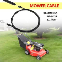 Dailygoods- Motorbesturingskabel Vervangt 532435111 - Koppelingskabel - Compatibel met Husqvarna/Jonsered - Soepele bediening - Eenvoudige installatie - Geschikt voor grasmaaiers — thumbnail 3