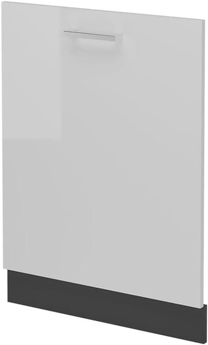 Vaatwasserfrontpaneel - Vaatwasfront R-Line - Keuken Integratie - Volledig Geïntegreerd - 60 cm breed - Wit Hoogglans — afbeelding 1