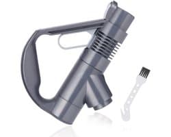 Vervangende handgreep voor stofzuigers- compatibel met Dyson DC19 DC23 DC26 DC29 DC32 DC36 DC37. Stofzuigeraccessoire- vervangende handgreep met reinigingsborstel (grijs).