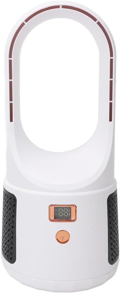 Bladeless Bureau Ventilator - Stille Ventilator - Bureau Koeling - 6 Snelheden - 30 Watt - Wit — afbeelding 1