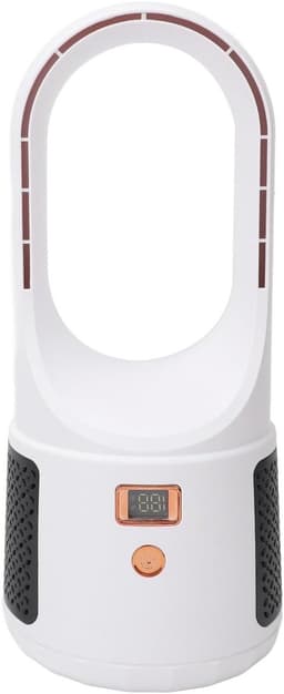 Bladeless Bureau Ventilator - Stille Ventilator - Bureau Koeling - 6 Snelheden - 30 Watt - Wit — thumbnail 1