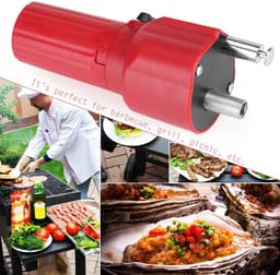 OmGoods - Dailygoody Barbecue Motor - Grill Rotator - Duurzaam en Robuust - Rood - Barbecue Rotator Motor - Ideaal voor Grillen en Picknicken - 4,2 RPM — thumbnail 5