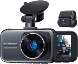 Dashcam GPS Wifi - Autocamera DVR - Veilig Rijden - 24 Uur Parkeerbewaking - 128GB Opslag - Zwart — thumbnail 1