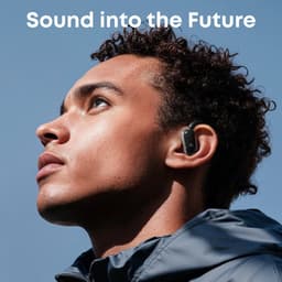 soundcore V40i by Anker - Open-ear hoofdtelefoon - Kristalhelder ontwerp - 4 verstelbare standen voor een goede pasvorm in elk oor - 2x diepere bas - IP55 - 21 uur afspeeltijd - Duidelijke AI-gesprekken - Bluetooth 5.4 - App-bediening — thumbnail 3