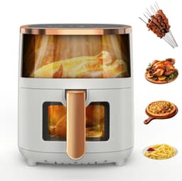 Seth Select Multifunctionele Airfryer 6L – 1800W Luchtfriteuse met Kijkvenster – Digitaal & Timerfunctie - Wit — thumbnail 1