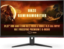 Quvo® Gaming Monitor 240hz - Gaming Monitor -Zwart -21cm x 29cm x 10cm ; 9.1kg — thumbnail 4