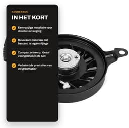Dailygoods- Pull Starter Vervanging - Trekstarter - Grasmaaier Accessoires - Geschikt voor XT149/XT173/XT650/XT675/XT775/XT800 - Metalen Materiaal - Diameter 14 cm — thumbnail 3