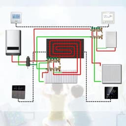 Slimme Thermostaat - Programmeert thermostat - Energie Besparen - 7 Dagen Programmeerbaar - 86 mm - Grijs — thumbnail 5