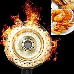 Gasfriteuse Roestvrijstaal - Friteuse Dubbel - Thuis Frituren - Afneembare Manden - 22 liter - Zilver — thumbnail 2
