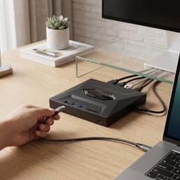 Externe Schijf - Optische Drive - Films en Data - Hub Poorten - 5 Gbps Snelheid - Zwart — thumbnail 4