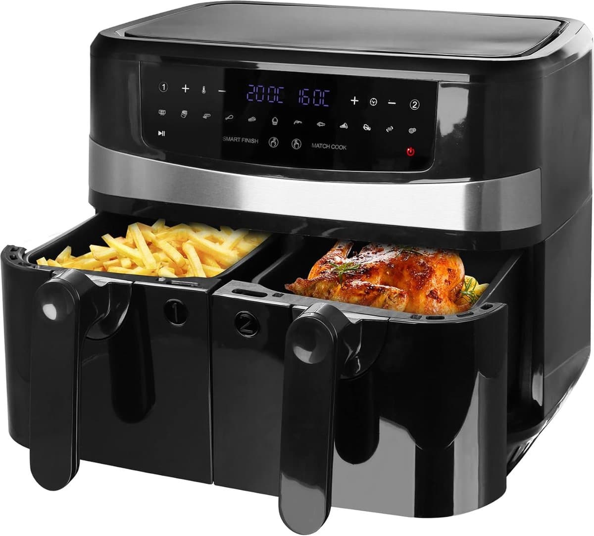 Dubbele Airfryer - Dubbele Mand - Dual Cook - Heteluchtfriteuse — afbeelding 1