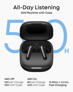 soundcore P31i by Anker - Real-Time Ruisonderdrukking - Hi-Res Geluid - Draadloze Vertaal-Oordopjes - 50U Speeltijd - Bluetooth Koptelefoon — thumbnail 5