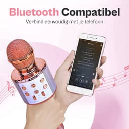 Karaoke Microfoon - Draadloos - Bluetooth - AUX-Compatibel - LED-Verlichting — thumbnail 3
