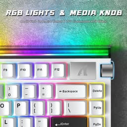 Attack Shark R85HE Magnetisch Gaming Toetsenbord - Hall Effect Rapid Trigger 0,01mm - 8000Hz - RGB - 82 Toetsen - Gaming Keyboard - Wit — thumbnail 5