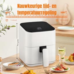 AMA® Mini Airfryer - Airfryer - Heteluchtfriteuse - Compact - 2.5 Liter — thumbnail 5