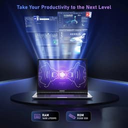 Acemagic Laptop - 15,6 inch 12e generatie Intel N95 processor tot 3,4 GHz - 16GB DDR4 RAM 512 GB SSD Windows 11 - WiFi 5 - BT5.0 Notebook - Grijs — thumbnail 5