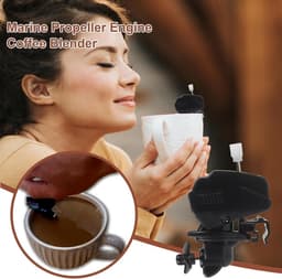 Grappige Koffie Roerder Vormgeving als Buitenboordmotor voor Drankjes Mengen — thumbnail 3