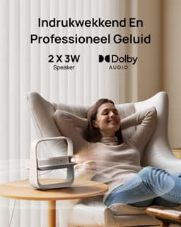 MELVRA Draagbare Beamer - Projector - Full HD 1080p - 400 ISO Lumen - Netflix Ondersteuning - DLP - Verstelbare Standaard - 2 x 3W Luidsprekers - Wit — thumbnail 5