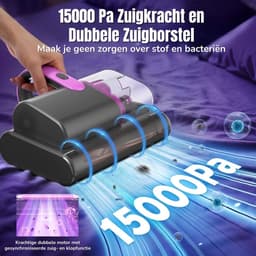 matrasstofzuiger met krachtige zuigkracht en UV-C-desinfectielamp — thumbnail 2