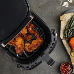 RONN® Airfryer XXL - Mini-oven - Heteluchtfriteuse - Zwart - 36cm x 40cm x 36cm — thumbnail 4