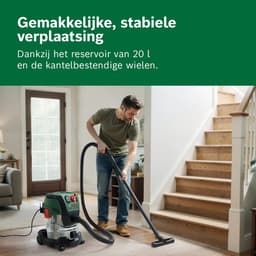 Nat-droogstofzuiger - Industriële stofzuiger - Veelzijdig schoonmaken - Grote tankcapaciteit - 989 kg - Groen — thumbnail 5