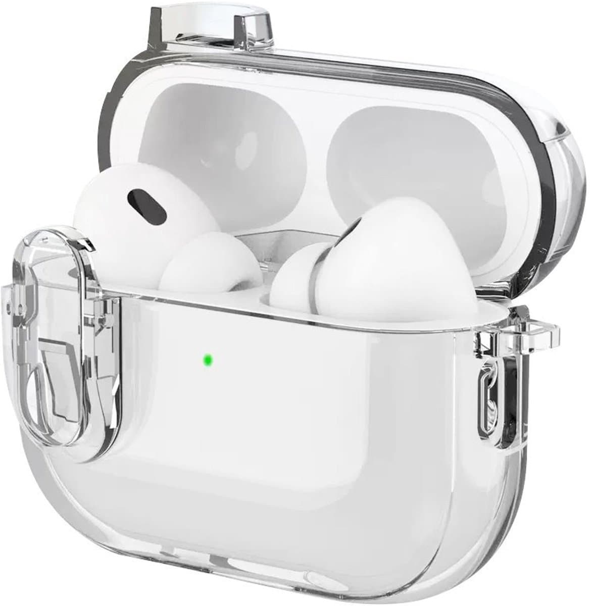 Coverzs Anti-vergelend TPU hoesje geschikt voor AirPods 4 - Optimale bescherming - Doorzichtig beschermhoesje - TPU hoesje dat niet vergeelt — afbeelding 1