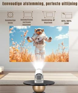 RONN® Mini beamers - Projector - Mini beamer - Wit - 10cm x 10cm x 18cm — thumbnail 4