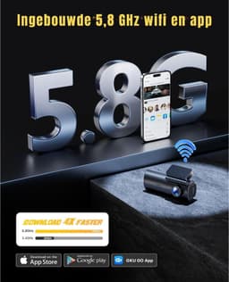 Nexvo® Dashcam Voor en Achter - Dashcam - Dashcam Voor Auto - Zwart -‎ 5cm x 10cm x 4cm — thumbnail 5