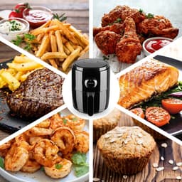 Digitale Heteluchtfriteuse met Oven en Grill - 6 Programma's, 60 Minuten Timer, Eenvoudige Bediening, 1400 Watt — thumbnail 3