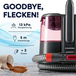 CLEANmaxx tapijtreiniger & meubelreiniger Pro Power | Vlekverwijderaar & EASYmaxx tapijtreinigingsmiddel | Waterzuiger & reinigingsmiddel voor waszuigers voor banken, auto’s, tapijten, bekleding enz. | Vlekverwijderaar — thumbnail 2
