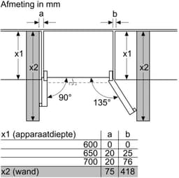 Siemens KA93DAIEP-1 iQ500 Amerikaanse koelkast Roestvrijstaal 220-240 V + 3 Jaar Gratis Extra Garantie — thumbnail 4