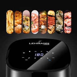 Heteluchtfriteuse - Airfryer Frituurpan - Gezond Koken - 8 Programma's - 3.5 Liter - Zwart — thumbnail 3