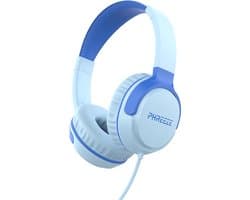 Phreeze JR310 - Koptelefoon Kinderen - Kinder Koptelefoon met Draad - Hoofdtelefoon Kind - Geluidsdempend - Volumebegrenzer - Opvouwbaar - Blauw