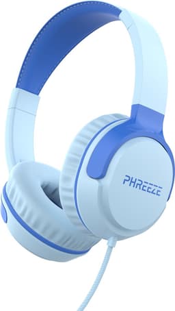 Phreeze JR310 - Koptelefoon Kinderen - Kinder Koptelefoon met Draad - Hoofdtelefoon Kind - Geluidsdempend - Volumebegrenzer - Opvouwbaar - Blauw — thumbnail 1