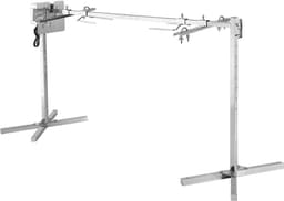 VEVOR Speenvarkengrill, Lamsgrill, Spitgrill, Rotisseriegrill 1321 mm, AC 220-240V, 8-Traps Elektrische Rotisseriegrillset met Een Draagvermogen van 40 Kg, 38W Motor, Grillset Voor Feestjes — thumbnail 3