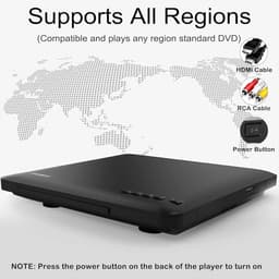 DVD Speler met HDMI - Blu Ray Spelers - Externe DVVD Speler Compact — thumbnail 4