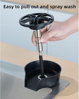 Automatische Glazenspoeler - Bekerwasser Spoelbak - Efficiënt Glazen Wassen - Roestvrij Staal Constructie - Zwart — thumbnail 5
